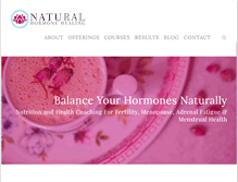 Tablet Screenshot of naturalhormonehealing.com